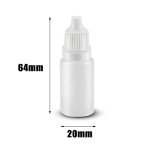 80PCS 10ml Squeezable Plastic Dropper Bottles