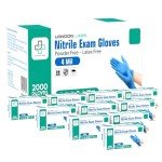 Nitrile Medical Exam Gloves - 4 Mil, Medium (2000)