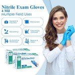 Nitrile Medical Exam Gloves - 4 Mil, Medium (2000)