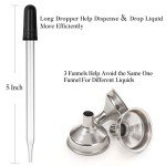12 Pack Clear Glass Dropper Bottles with Labels