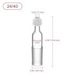 Stonylab 24/40 Thermometer Inlet Adapter, 4.33