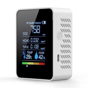 5-in-1 Indoor Air Quality Monitor - Portable Tester