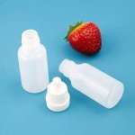 80PCS 10ml Squeezable Plastic Dropper Bottles