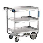 Lakeside Stainless Steel Utility Cart with 3 Shelves