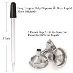 12 Pack 1 oz Amber Dropper Bottles Set