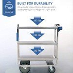 Lakeside Stainless Steel Utility Cart with 3 Shelves
