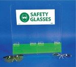 NMC ASG-3 Clear Acrylic Safety Glasses Dispenser