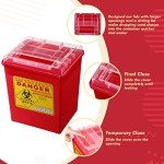 2 Gallon Biohazard Sharps Disposal Containers (6 Pack)