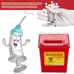 2 Gallon Biohazard Sharps Disposal Containers (6 Pack)