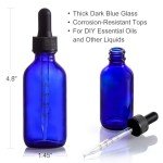 2 oz Glass Dropper Bottles - 4 Pack