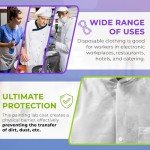 Disposable Knee-Length Lab Coats, Pack of 10