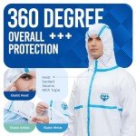 Medtecs AAMI Level 4 Hazmat Suit - 6 Sizes