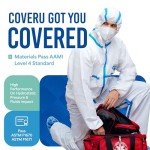 Medtecs AAMI Level 4 Hazmat Suit - 6 Sizes