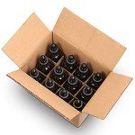 12 Pack 1 oz Amber Dropper Bottles Set