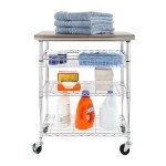 Seville Classics Stainless Steel Utility Cart, 30" x 20