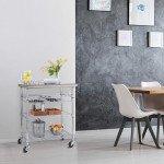 Seville Classics Stainless Steel Utility Cart, 30" x 20