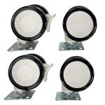 5-Drawer Mobile Stainless Steel File Storage Cabinet