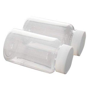 20Pcs 200ml PE Wide Mouth Lab Storage Bottles