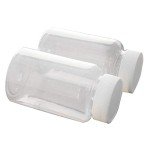 20Pcs 200ml PE Wide Mouth Lab Storage Bottles
