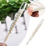 3-Piece Glass Oral Thermometer Set for Adults