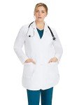 Mid-Length 4-Pocket Women's Lab Coat - Fiona