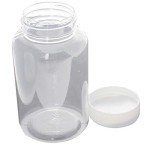 20Pcs 200ml PE Wide Mouth Lab Storage Bottles