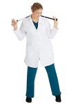 Mid-Length 4-Pocket Women's Lab Coat - Fiona