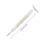 3-Piece Glass Oral Thermometer Set for Adults