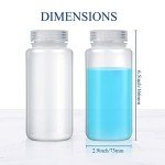 48-Pack 16oz Clear Plastic Sample Bottles