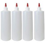 32oz HDPE Plastic Squeeze Bottles - Pack of 4