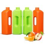 64oz Plastic Gallon Jugs with Caps - 4 Pack
