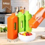 64oz Plastic Gallon Jugs with Caps - 4 Pack