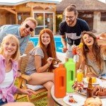 64oz Plastic Gallon Jugs with Caps - 4 Pack