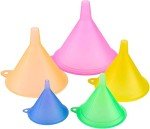 5-Piece Plastic Funnel Set for Cooking & Filling