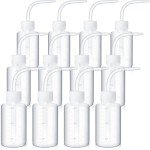 12-Pack Plastic Squeeze Wash Bottles for Labs