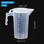 PATIKIL 250ml Graduated Beaker Set with Handle