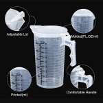 PATIKIL 250ml Graduated Beaker Set with Handle