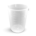 Clear Disposable Plastic Beakers 400ml, Set of 50