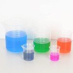 Stonylab Clear Plastic Beaker Set - 5 Sizes