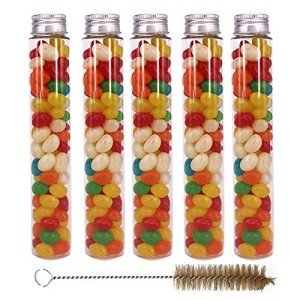 15 Pack 100ml Clear Plastic Test Tubes with Caps