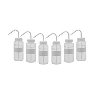 EISCO 500ml Wide Mouth Chemical Wash Bottle 6PK