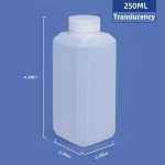 8.4oz Plastic Lab Chemical Reagent Bottles (2 Pcs)