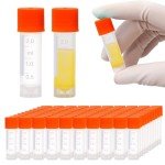 100 Pcs 2ml Plastic Cryogenic Vials with Caps
