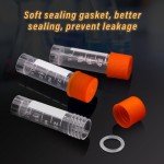 100 Pcs 2ml Plastic Cryogenic Vials with Caps