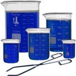 Karter Scientific Glass Beaker Set with Tongs