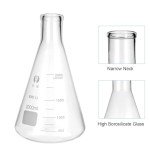 PATIKIL 2000ml Erlenmeyer Flask Set, 2 Pcs