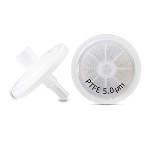 Hydrophobic PTFE Syringe Filters, 25mm, 5.0 μm, 100 Pack