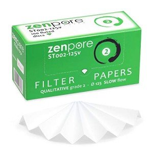 Fluted Filter Paper, Qualitative Grade 2, 100 Discs