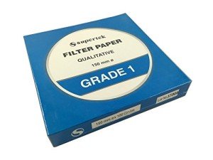Qualitative Filter Paper, Grade 1, 150 mm, 100 Sheets