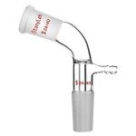StonyLab 105° Bent Glass Vacuum Adapter, 24/40 Joint
